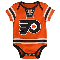 Infant Orange Philadelphia Flyers Hockey Jersey Bodysuit