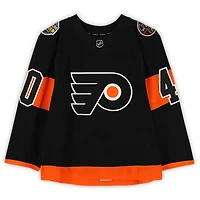 Jordan Weal Philadelphia Flyers Practice-Used #40 Black Reebok Jersey vs. Pittsburgh Penguins on February 25, 2017 - NHL Stadium Series - Worn During Warm-Ups