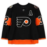 Mark Streit Philadelphia Flyers Practice-Used #32 Black Reebok Jersey vs. Pittsburgh Penguins on February 25, 2017 - NHL Stadium Series - Worn During Warm-Ups