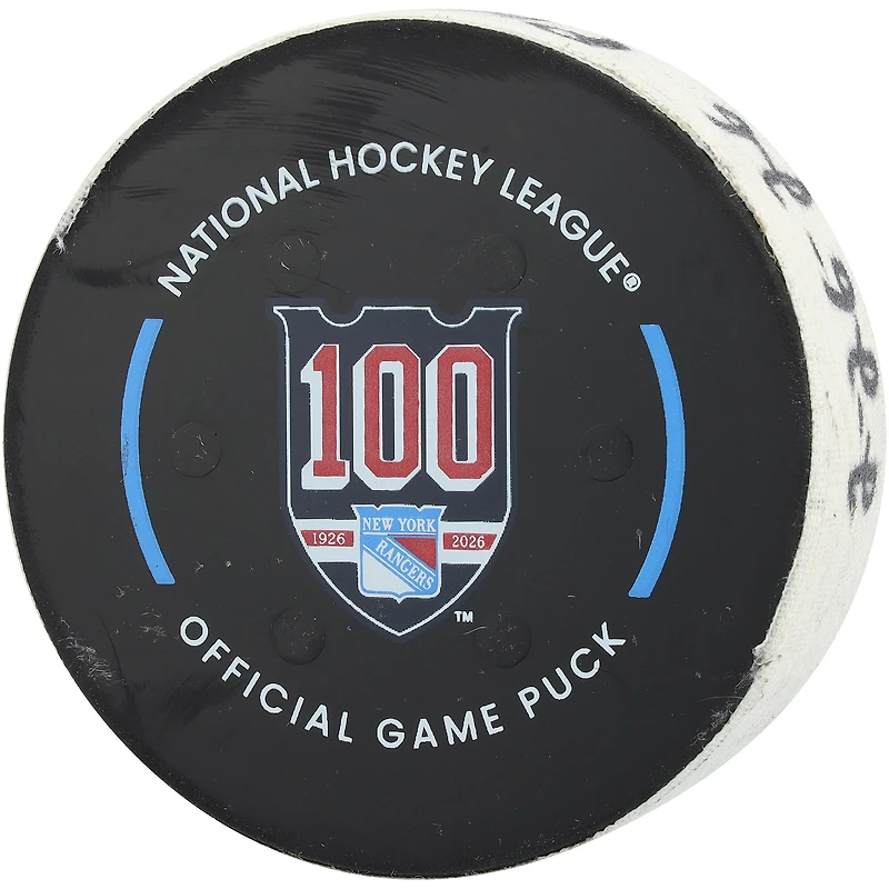 Matvei Michkov Philadelphia Flyers Game-Used Goal Puck from February 26, 2026 vs. New York Rangers