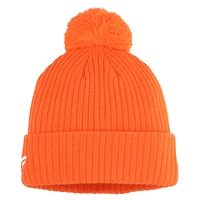 Bonnet en tricot à revers avec pompon Fanatics Orange Philadelphia Flyers pour hommes