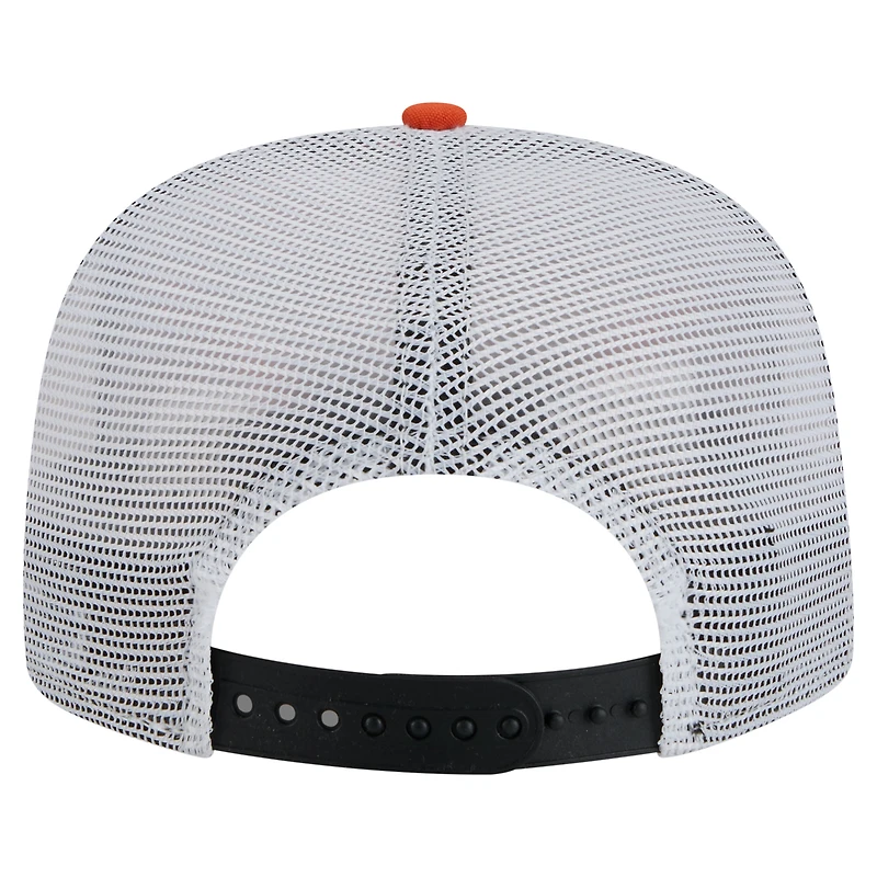 Men's New Era  Black/Orange Philadelphia Flyers Throwback V-Dye Adjustable Golfer Hat
