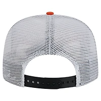 Men's New Era  Black/Orange Philadelphia Flyers Throwback V-Dye Adjustable Golfer Hat
