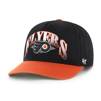 Men's '47  Black/Orange Philadelphia Flyers Atkin Vintage Relaxed Hitch Adjustable Hat