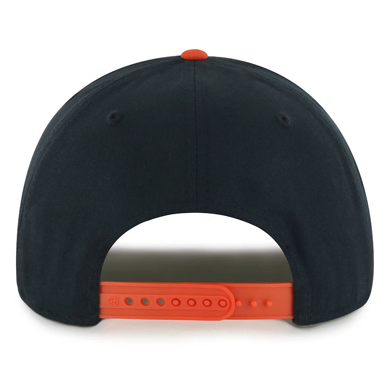 Men's '47 Black/Orange Philadelphia Flyers Dropshadow Rope Hitch Adjustable Hat