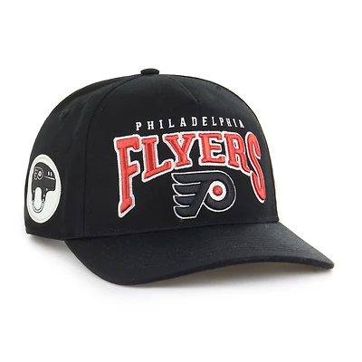 Casque de chantier noir Philadelphia Flyers '47 pour homme, avec attelage réglable.
