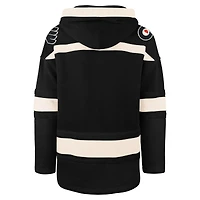 Sweat à capuche lacets Superior Lacer noir '47 des Flyers de Philadelphie pour homme
