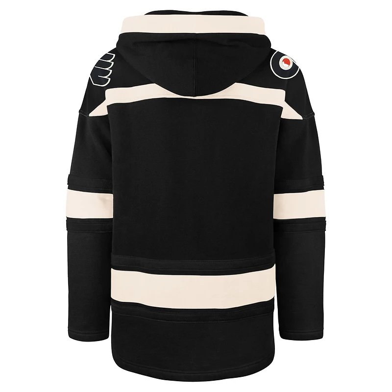 Sweat à capuche lacets Superior Lacer noir '47 des Flyers de Philadelphie pour homme