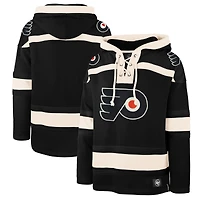 Men's '47  Black Philadelphia Flyers Superior Lacer Hoodie