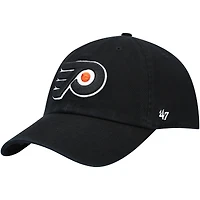 Casquette ajustable Clean Up de l'équipe des Flyers Philadelphie '47 noire pour hommes