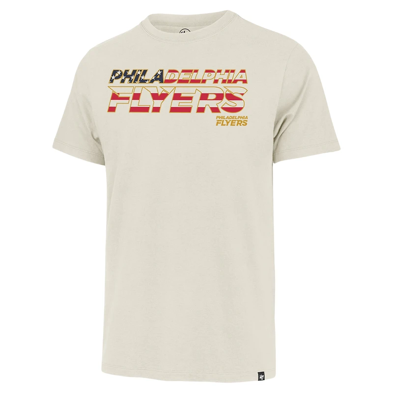 Men's '47 Cream Philadelphia Flyers Americana Franklin T-Shirt