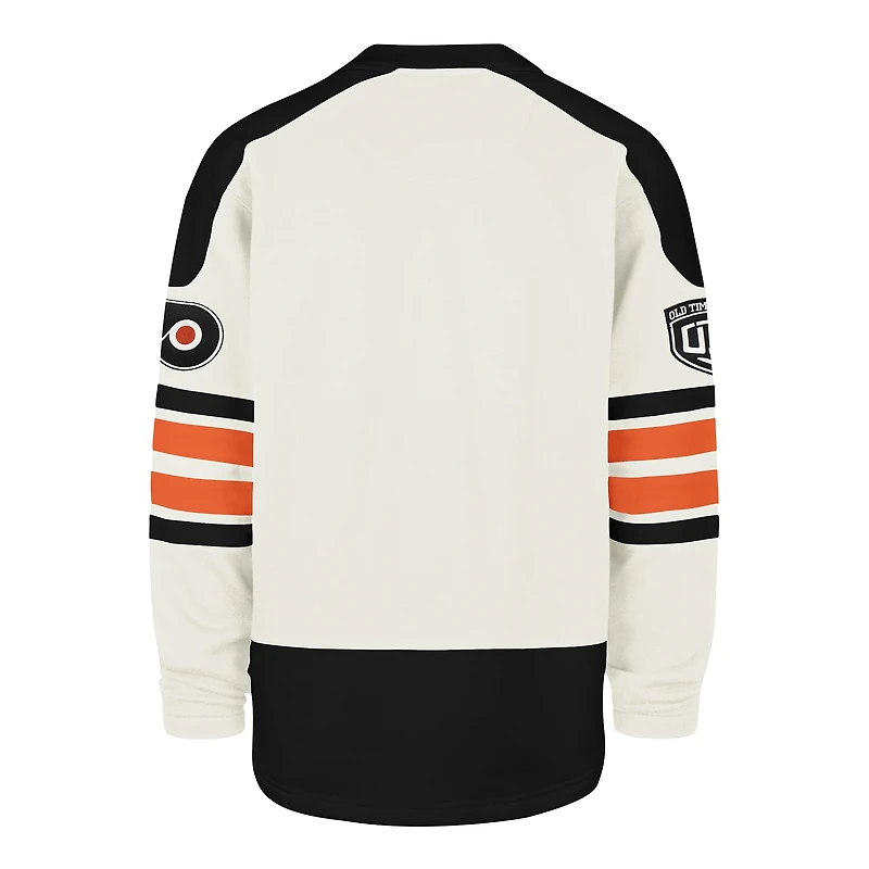 Sweat-shirt à lacets éternel Philadelphia Flyers Pond Hockey Trio '47 crème pour homme
