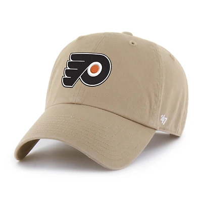 Casquette ajustable kaki pour homme « 47 » des Flyers de Philadelphie avec logo Clean Up