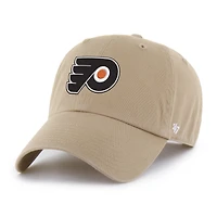 Casquette ajustable kaki pour homme « 47 » des Flyers de Philadelphie avec logo Clean Up