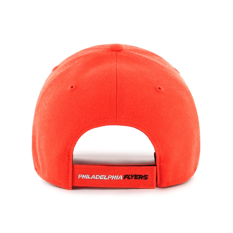 Men's '47  Orange Philadelphia Flyers Wordmark Back Strap MVP Adjustable Hat