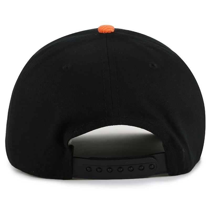 Casquette ajustable Burnett noire/orange pour homme des Flyers de Philadelphie American Needle