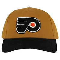 Casquette ajustable Burnett pour homme American Needle Tan/Black des Flyers de Philadelphie