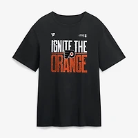 T-shirt noir pour homme des Flyers de Philadelphie, slogan séries éliminatoires la Coupe Stanley 2026