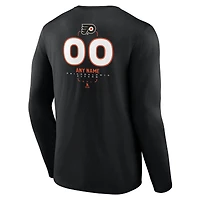 T-shirt à manches longues noir personnalisé pour homme des Philadelphia Flyers