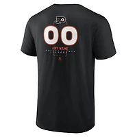 Men's Black Philadelphia Flyers Custom Midfielder T-Shirt