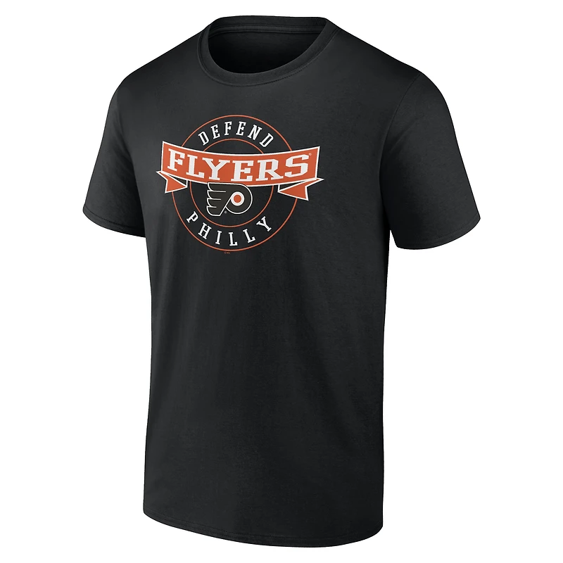 Men's Black Philadelphia Flyers Honor Circle T-Shirt