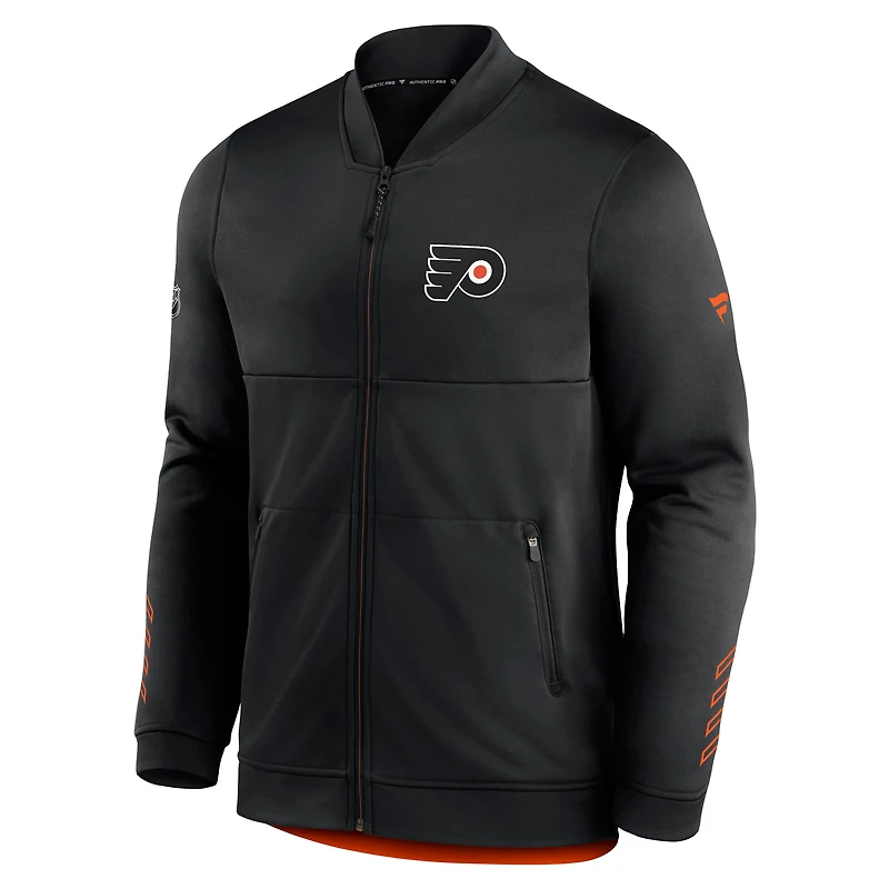 Veste zippée noire pour homme des Flyers de Philadelphie