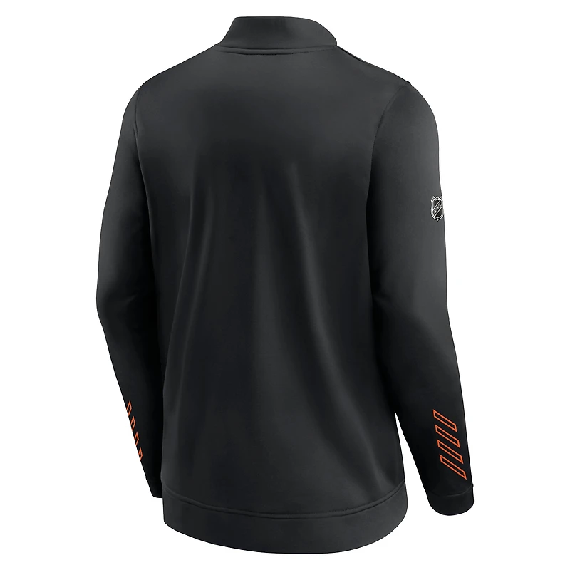Veste zippée noire pour homme des Flyers de Philadelphie