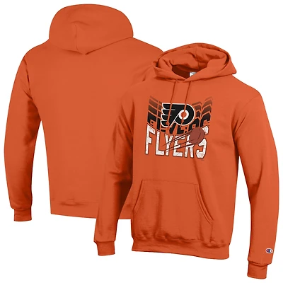 Men's Champion Orange Philadelphia Flyers Powerblend Hoodie