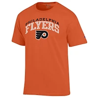 Men's Champion Orange Philadelphia Flyers Primary Logo T-Shirt