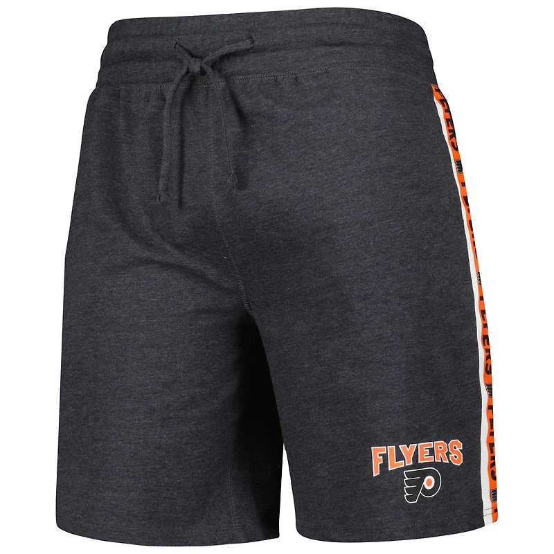 Concepts Sport Charcoal Philadelphia Flyers Team Stripe Short pour homme