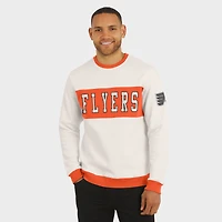 Men's Darius Rucker Collection by Fanatics  Cream Philadelphia Flyers Colorblock Pullover Sweatshirt