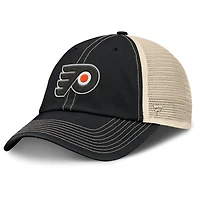 Men's Fanatics Black/Natural Philadelphia Flyers Rival Trucker Adjustable Hat