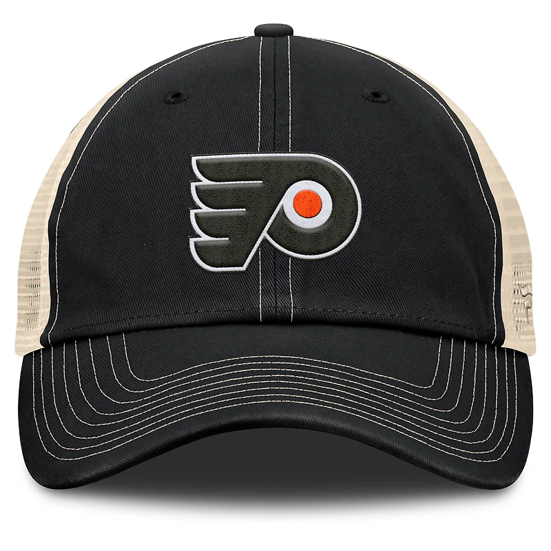 Casquette trucker ajustable Fanatics Rival noire/naturelle pour homme