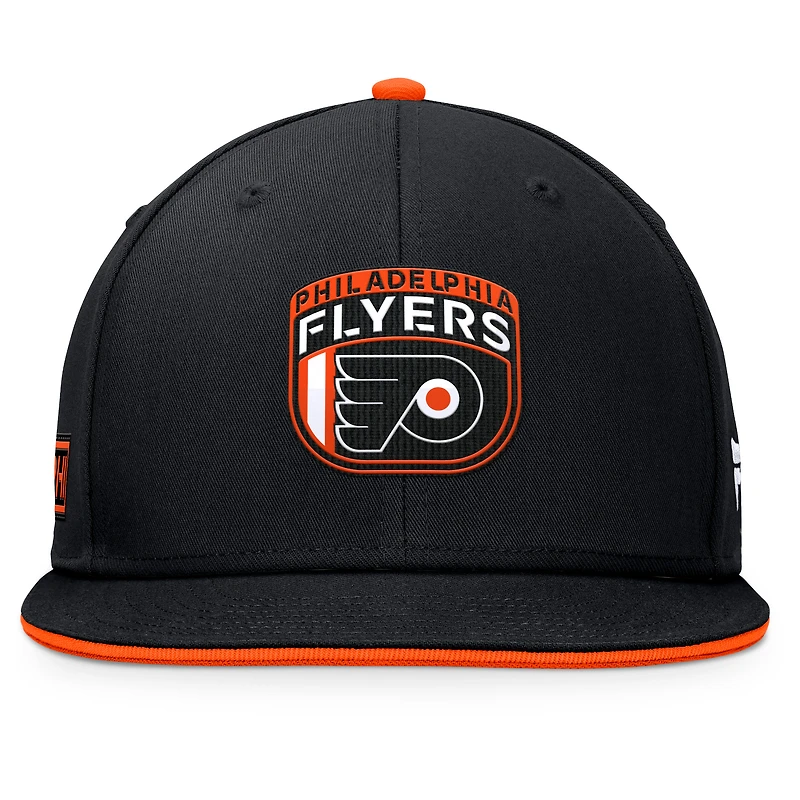 Casquette Snapback NHL Draft 2024 Fanatics noire des Flyers de Philadelphie pour hommes