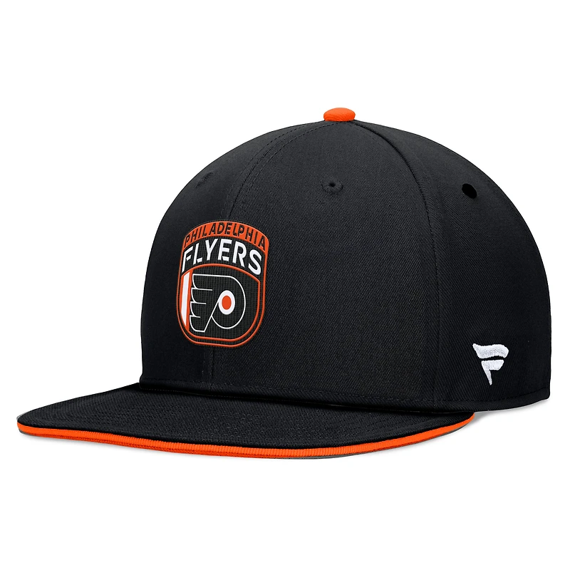 Casquette Snapback NHL Draft 2024 Fanatics noire des Flyers de Philadelphie pour hommes