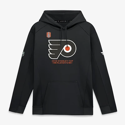 Men's Fanatics Black Philadelphia Flyers 2026 Stanley Cup Playoffs Authentic Pro Rink Fleece Hoodie
