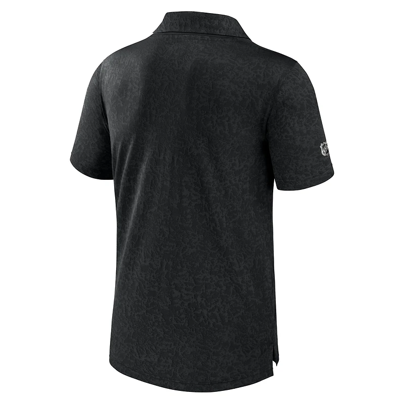 Men's Fanatics  Black Philadelphia Flyers Authentic Pro Jacquard Polo