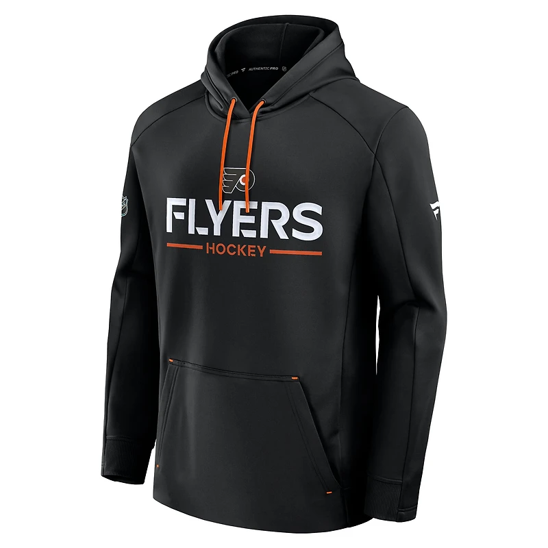 Men's Fanatics Orange Philadelphia Flyers Authentic Pro Rink Hoodie