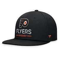 Casquette snapback authentique Pro Rink Lockup des Flyers de Philadelphie pour homme, noire, Fanatics