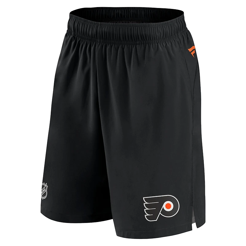 Short de patinoire professionnel authentique des Flyers Philadelphie Fanatics noir pour hommes