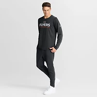 T-shirt à manches longues Fanatics noir authentique des Flyers de Philadelphie pour homme