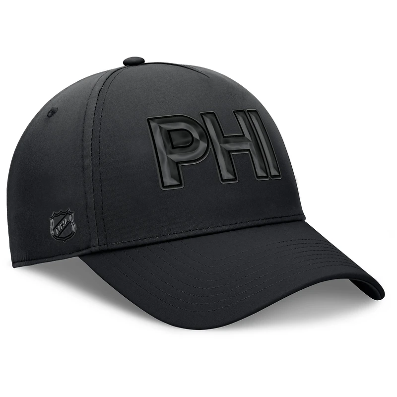 Men's Fanatics Black Philadelphia Flyers Authentic Pro Road Team Code Flex Hat