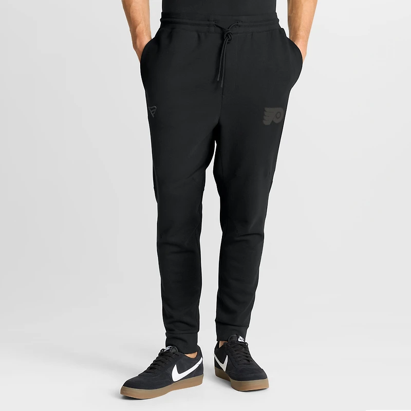 Men's Fanatics Black Philadelphia Flyers Authentic Pro Road Tri-Blend Joggers