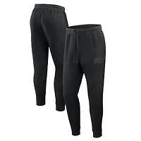 Men's Fanatics Black Philadelphia Flyers Authentic Pro Road Tri-Blend Joggers
