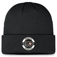 Men's Fanatics Black Philadelphia Flyers Authentic Pro Training Camp Cuffed Knit Hat