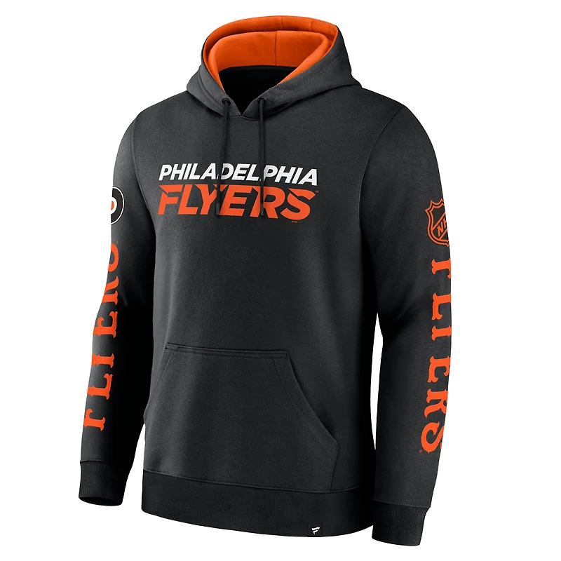 Sweat à capuche en polaire Big City Legacy des Flyers de Philadelphie Fanatics pour hommes, noir