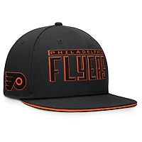 Casquette snapback Fundamental Gino Stack des Flyers de Philadelphie Fanatics pour hommes, noire