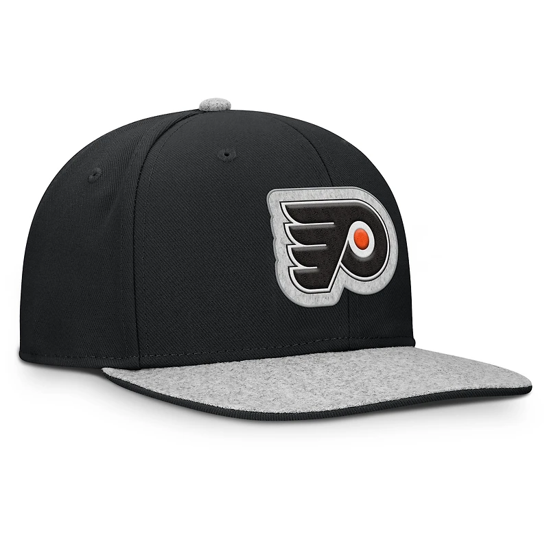 Casquette snapback en loden Fundamentals des Flyers de Philadelphie pour hommes, noire, Fanatics