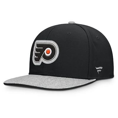 Casquette snapback en loden Fundamentals des Flyers de Philadelphie pour hommes, noire, Fanatics