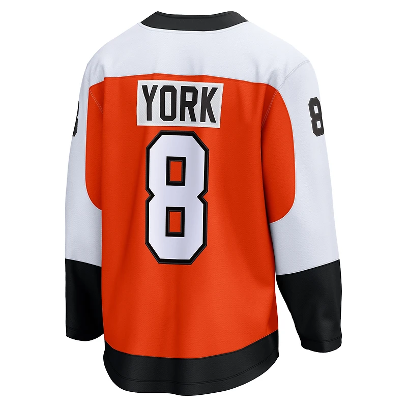 Men's Fanatics Cam York Orange Philadelphia Flyers Home Breakaway Jersey